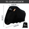Tatatoo Motorcycle Cover, Thick, All Weather, Draping, Double Sewing, Tear-Resistant,