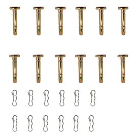 Shear Pins 12pcs and Cotter Pins 12pcs,Pro-Parts,Shear Pins and Cotter Pins Fit for M-TD Snowblower,Compatible for Cu-b Ca-d et T-Roy Bi-lt Crafts-Man 24" 26" Snow Thrower,Replace738-04124A714-04040