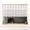 Noren Workshop 9003 Cafe Curtain for Small Windows, Simple, Lace,