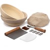 Kook Proofing Set, Sourdough Bread, 2 Rattan 9 Inch Banneton