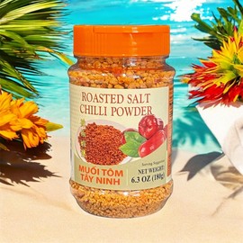 2 Packs - Roasted Shrimp Salt Chili Powder - Muoi Tom - 6.3 Oz per Bottle with 2 Bottles per Order