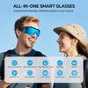 WAMOVAL AI Smart Glasses Support HD Calls, Voice Control, Translation,