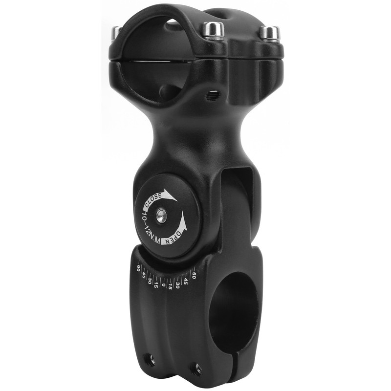 LUNJE 31.8x90mm Bicycle Angle Adjustable Handlebar Stem Riser Aluminium Alloy