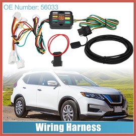 ACROPIX 1 Set 56033 4-Pin Trailer Wiring Harness for Nissan Rogue 2008 2009 2010 2011 2012 2013 2014 2015 2016 2017 2018 2019 2020 Car Parts