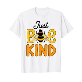 Just Bee Kind Animal Lovers Happy Spring Bugs Bees Fun Woman T-Shirt