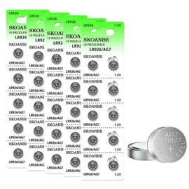 SKOANBE 50Pack SR927SW LR926 SR927W AG7 399 395 1.5V Watch Button Cell Batteries