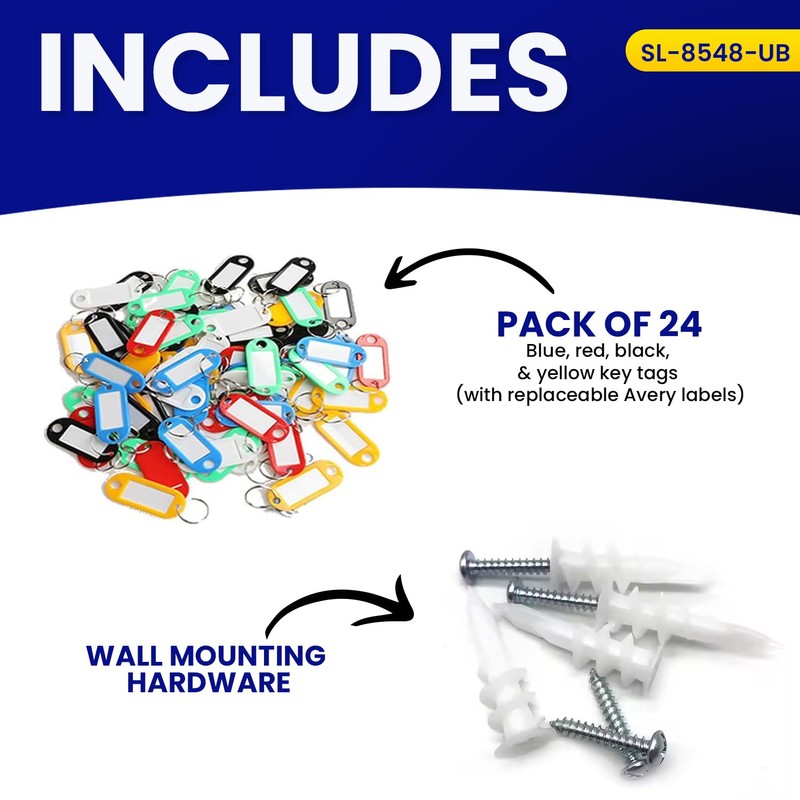 KeyGuard Dual Access Combination Key Cabinet With Black 4-Dial Combi-Cam