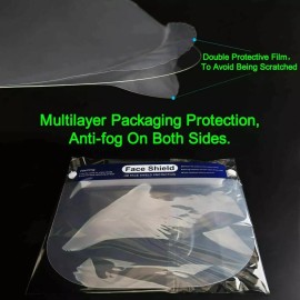 Unbranded 3 Pcs Safety Full Face Shield Reusable Washable Protection Cover Face Mask