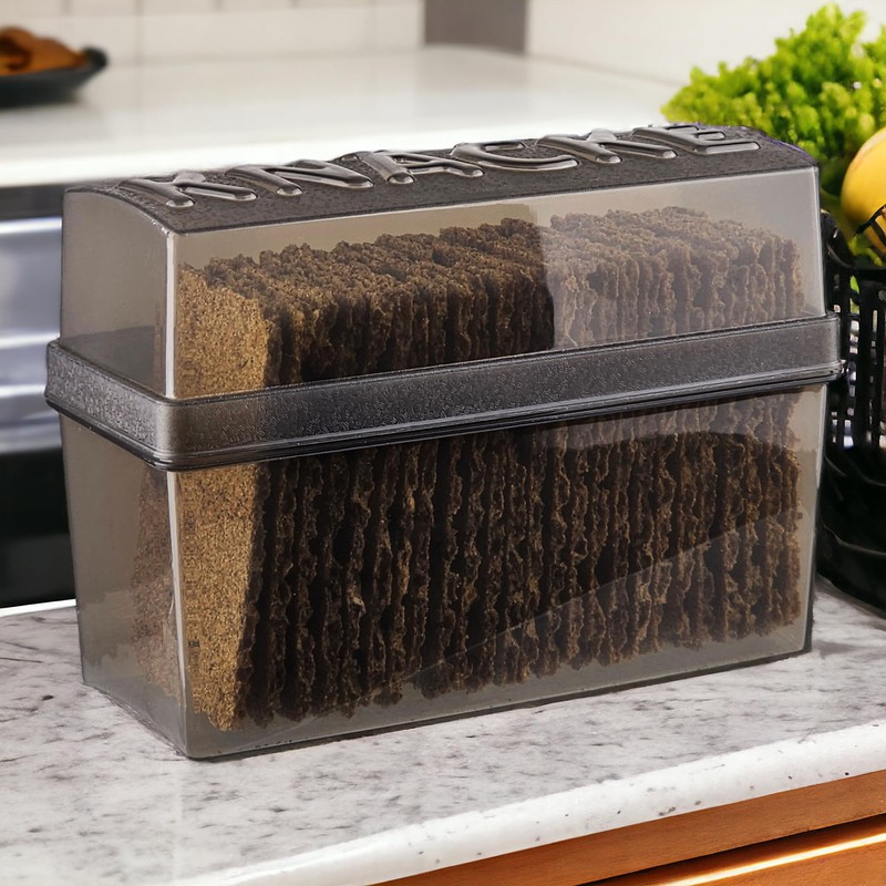My-goodbuy24 Crispbread Box Crispbread Box with Lid - Bread Box