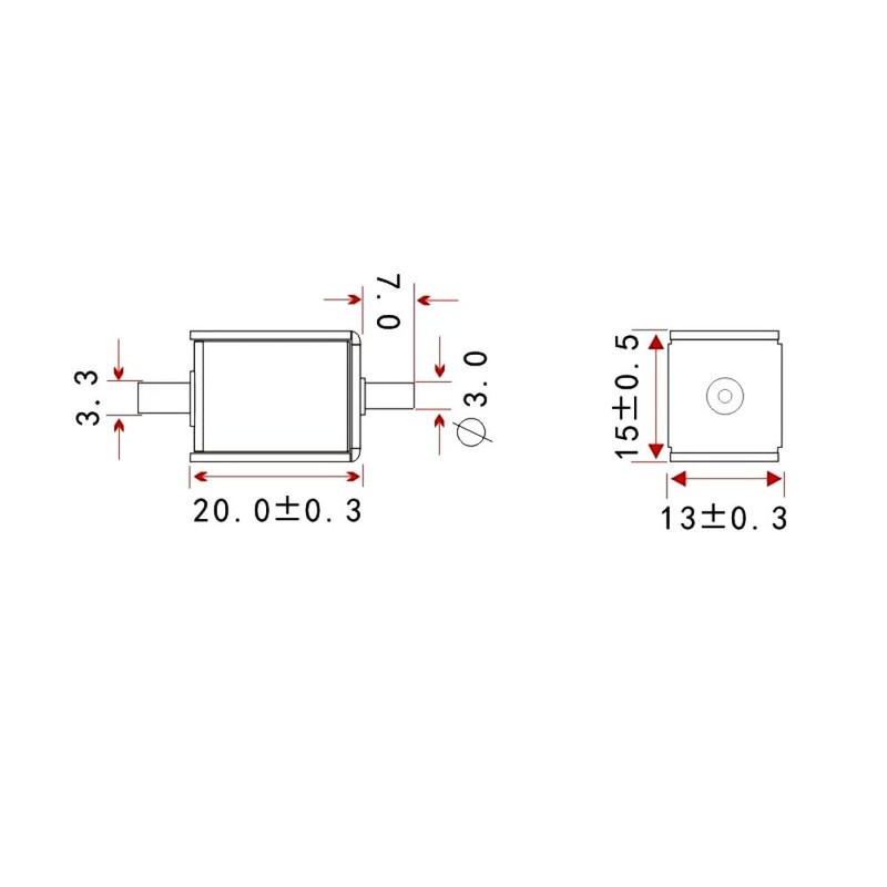 WITTKOWARE Mini Solenoid Valve, 12 V/DC, Max. 100 mA, 2