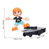 Children Electric Cartoon Scooter Toy Music Light 360° Rotation Stunt