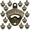 Luwanburg 15 PCS Vintage Wall Mounted Bottle Opener Bulk Cast