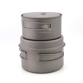 TOAKS Titanium Pot Camp Cookware Combo Set CMB-1350-900 CMB-1600-1300 (CMB-1350-900)