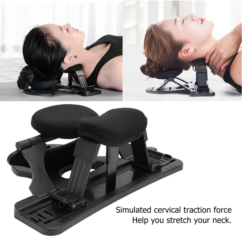 Neck Traction Device 4 Level Adjustable Gentle Stretching Nonslip Cervical