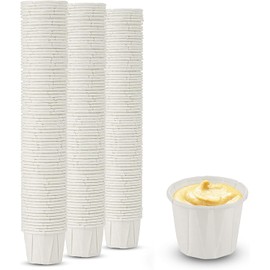MT Products Individual Paper Portion Cups 1/2 oz. - Disposable Souffle Cups (Pack of 5000) - Made in the USA