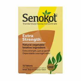 Senokot Extra Strength Standardized Senna Concentrate Tablets 17.2 mg 12 Count