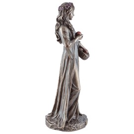 VOGLER Joh. Vogler GmbH Idun, Germanic Goddess of Youth and Immortality, Made of Artificial Stone, Bronzed and Coloured by Hand