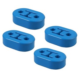 Bohaner Pack of 4 Universal Heavy Duty Rubber Exhaust Bracket Hanger Blue 11mm 2 Holes
