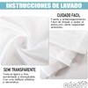GAGATY 2 Paneles de Cortinas Traslúcidas, Cortinas Blancas Traslúcidas para
