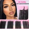 TOOCHUNAG Lash Extension Kit 384pcs Wispy Lash Clusters Kit 30D+40D+50D+60D