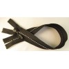 Unbranded Closed-Bottom 14" Rhinestone Crystals Stones Zipper - Black D418.01