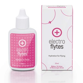 ElectroFlytes | Rehydrate While Flying | Electrolyte Drops | Hydration Drops |Trace Mineral Drops | Recovery | Travel Size Electrolytes | Pink 25ml Bottle