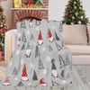 JOOCAR Christmas Gnome Throw Blanket Ultra Xmas Gnome Soft and