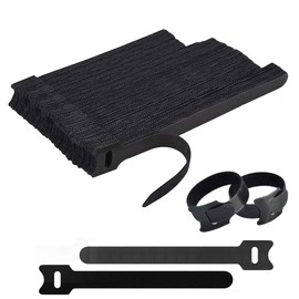 Pack of 100 Velcro Cable Ties, Resealable Cable Ties, Velcro Cable Ties in 3 Different Lengths - 180 mm/150 mm/100 mm, Cable Ties Resealable for Home, Office, Gartena