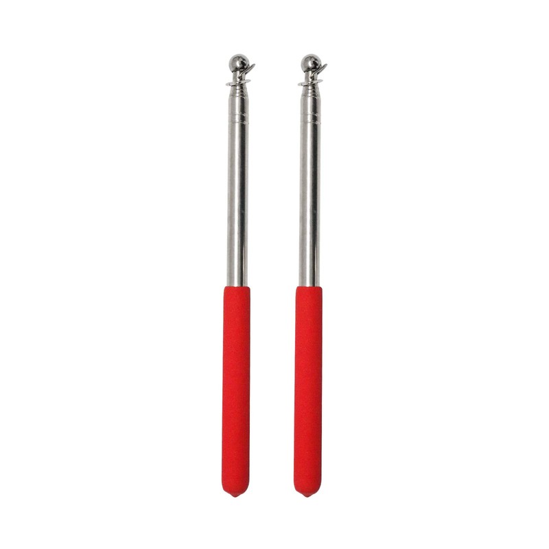 ValueHall Handheld Flagpole 2Pcs Lightweight Extendable Stainless Steel Handheld Flagpole