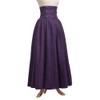 BLESSUME Gothic Lolita Steampunk High Waist Walking Skirt - purple,