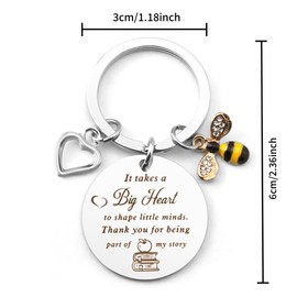 Teacher Christmas Gifts, Teacher Gifts for Women, Thank You Teacher Gifts, Best Teacher Gifts, Teacher Keyring, Gift for Teacher End Of The Year, Teacher Leaving Gifts, Teacher Retirement Gifts