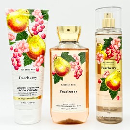 Pearberry 3-Piece Bath Bundle | Ultimate Hydration Body Cream, Body Wash and Fine Fragrance Mist