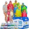 Budgetizer Rain Poncho Family Pack with Shoe Covers – Extra
