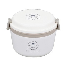 Pearl Metal HB-4741 Thermal Donburi Lunch Jar, 26.4 fl oz (770 ml), Lunch, White, Home Label
