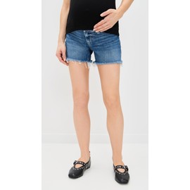 PAIGE Women's Dylan Maternity Shorts with Rugged Hem, Au Revior, Blue, 30