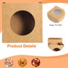 sourcing map 32Pcs Soap Packaging Boxes 3x3x1.2 Inch Kraft Soap