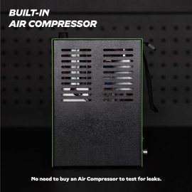 Automotive Smoke Machine Leak Tester for EVAP with Built-in Air Motor and Pressure Gauge – Model 03 - Exhaust Smoke Detector Tools Kit - Car Smoke Machine with Flow Meter and Smoke Fluid, Green