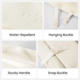 Mum's memory Large-Capacity Hanging Toiletry Bag – Water-Resistant Travel Makeup Bag with Multiple Compartments for Shampoo, Conditioner, Skincare, Makeup Brushes, and Toiletries