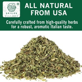 SPICES VILLAGE Italian Seasoning, Premium Italian Seasoning Blend for Cooking, Sauces, and Marinades, 8 oz, Non-GMO and Kosher Certified, Ideal for Pasta, Pizza, and Mediterranean Dishes