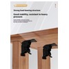 4pcs Heavy Duty Folding Table Hinges 90° Self-Locking, 0-180° Adjustable