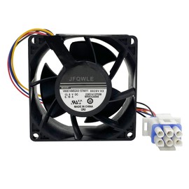 JFQWLE WR60X26866 Evaporator Fan Motor for GE Refrigerator Replacement Part, Replace WR02X13733, V80E14MS2A3-57A611, WR60X10341, WR60X10356, WR60X10357, WR60X24303, WR60X26033