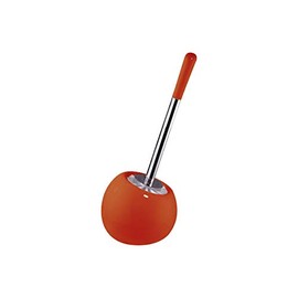 Sanwood Coppa Ceramic Toilet Brush Set, Orange, 16 x 37 x 16 cm
