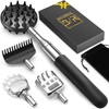 TUKUOS Telescoping Back Scratcher with 4Pcs Detachable Scratching Heads, Fathers