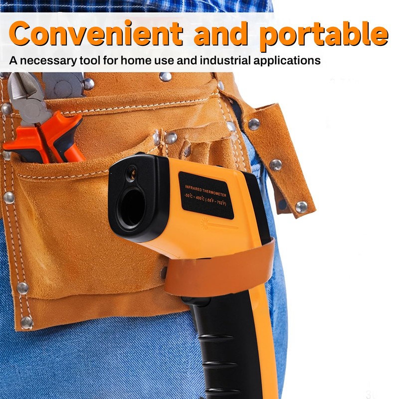 DEWIN Infrared Thermometer -50°C~400°C Real Time Temperature Display Suitable for