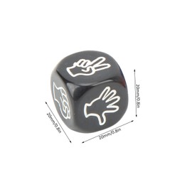 Junk Ken Dice Set Party Leisure Sports Finger Point Game Dice Set of 12 Plastic Board Games