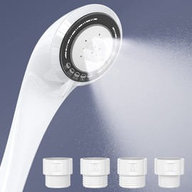 DOZAMI Ultra Fine Bubble Shower Head, 5 Stage Shower Mode, Increased Pressure, Cleaning Power, Cleaning, Scalp Care, Clean, Pore Dirt, Moisturizing, No Tools Required, Easy Installation, Mother's Day
