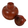 CIYODO Gourd-shaped Creative Toothpick Holder No-wax Wooden Toothpick Dispenser for