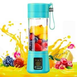 Hweryho Portable Blender, USB Rechargeable, 6 Stainless Steel Blades, Mini Blender for Kitchen, Travel and Sport