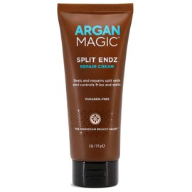Argan Magic Split Endz Cream - Instantly Binds Frayed and Separated Ends While Preventing Future Breakage | Controls Frizz | Made in USA, Paraben Free, Cruelty Free (6 oz)