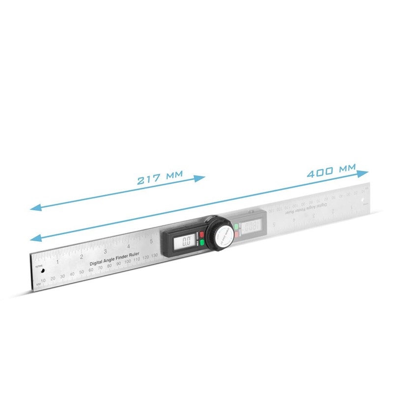 STAHLWERK Digital Protractor DWM-200 ST with 180 mm Measuring Range